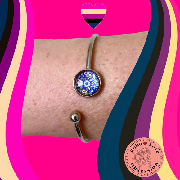 Aqua Moon Flexi-Cuff Bracelet - Picture 5 of 8